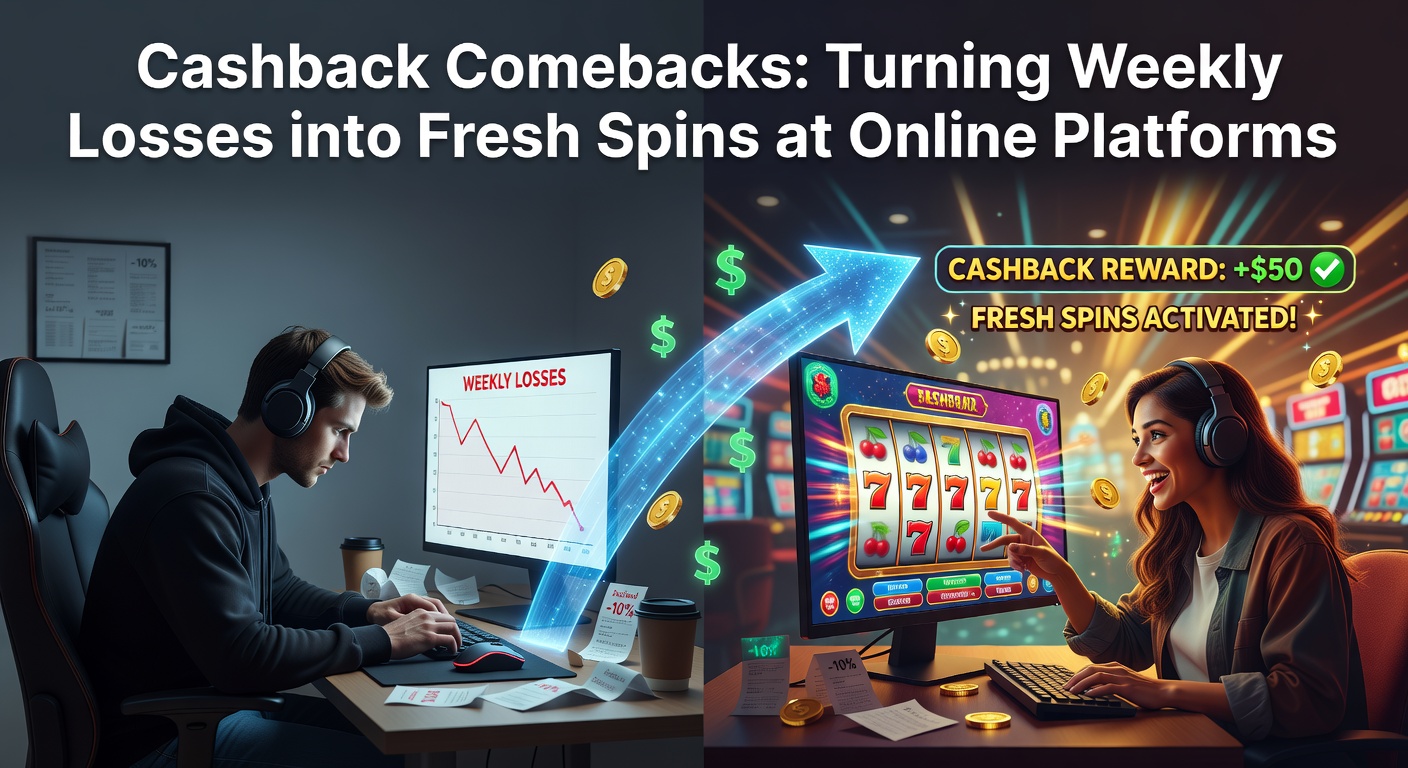 Grafiek met stijgende cashback promoties bij Nederlandse online casinos, tonen wekelijkse verliezen die worden omgezet in free spins