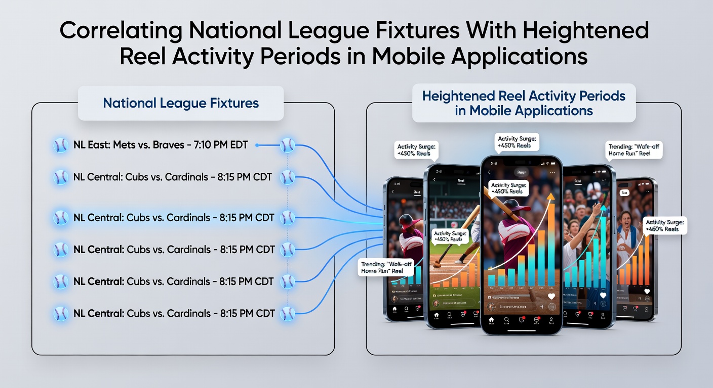 Heatmap van mobiele app activiteit gekoppeld aan voetbalroosters