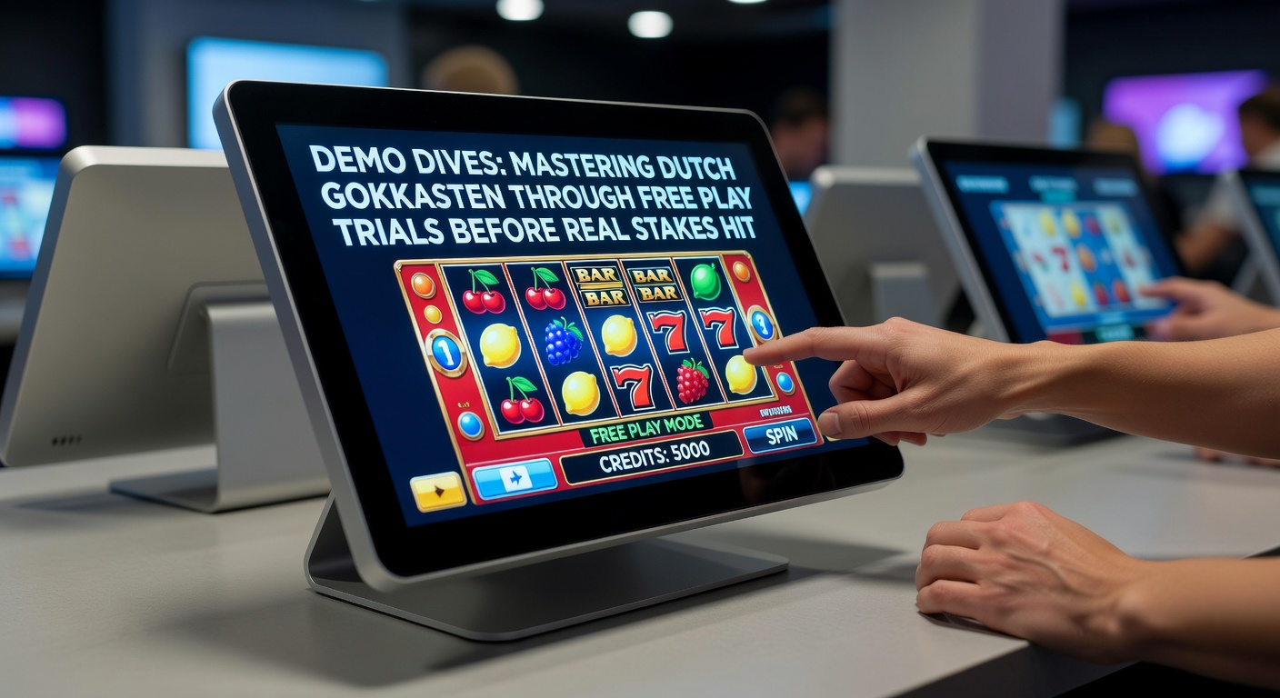 Schermafbeelding van een levendige gokkast-demo met draaiende rollen en bonusfuncties