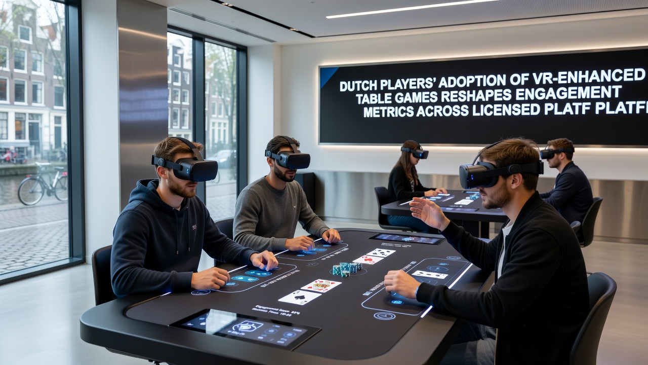 Analyse van engagement metrics voor VR tafelspellen in Nederlandse casinos