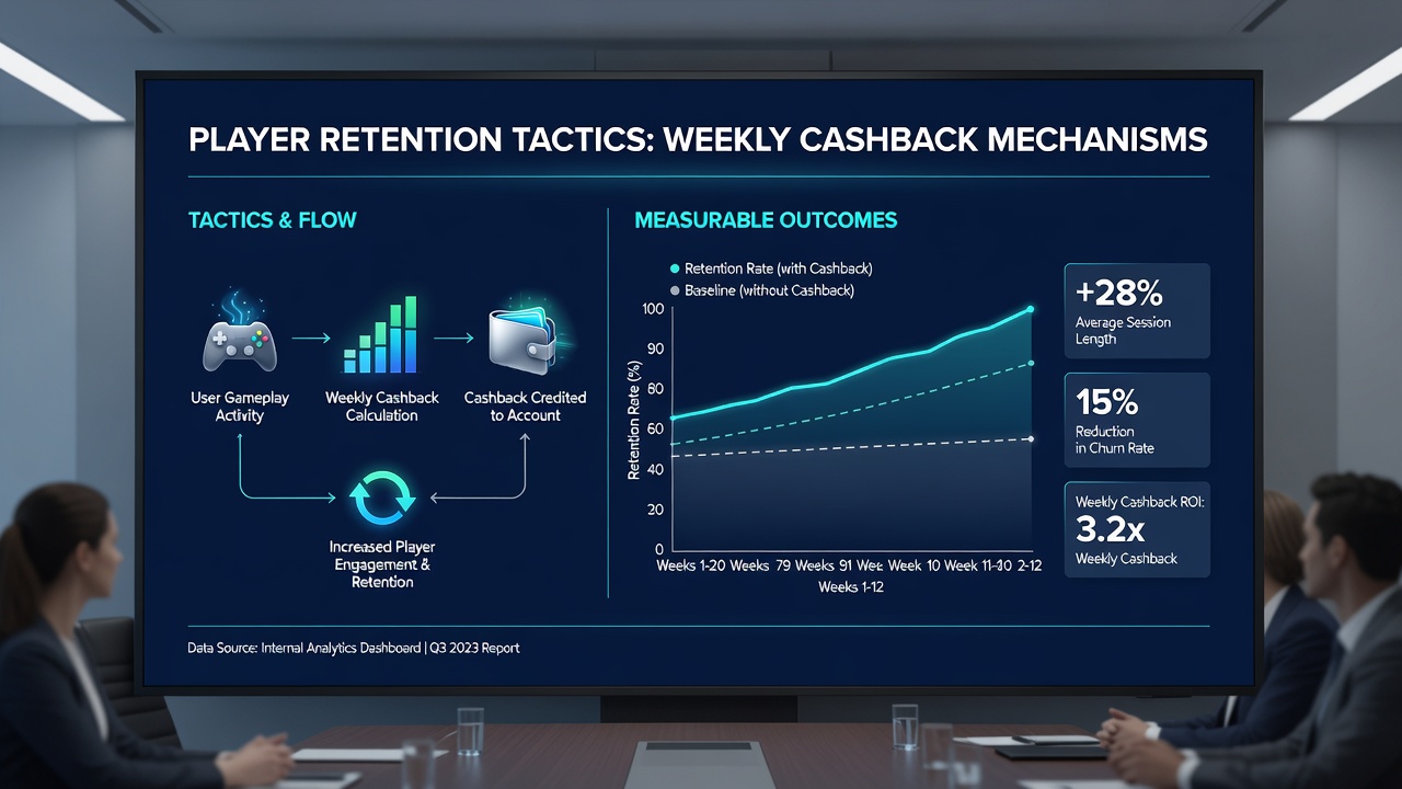 Grafiek met retentiecijfers en cashback impact in Nederlandse casinos