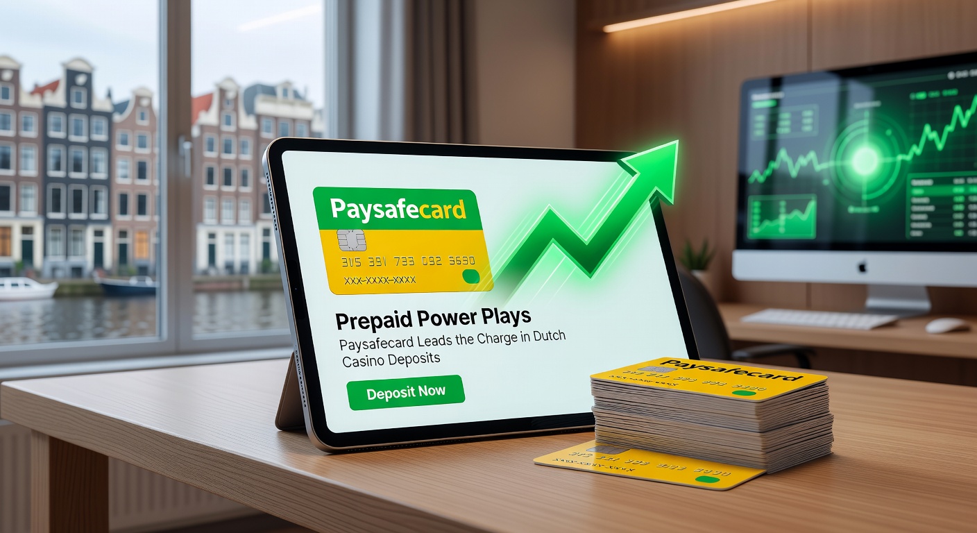 Grafiek met stijgende Paysafecard transacties in Nederlandse casinos, inclusief vergelijking met andere methoden en verkooppunten in winkels