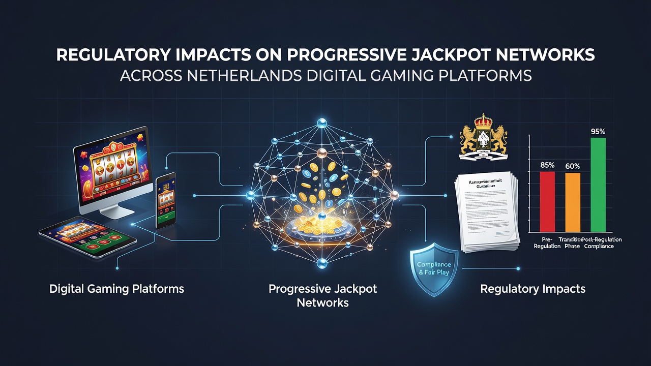 Overzicht van Nederlandse digitale gaming platforms met focus op progressieve jackpot netwerken en regelgevende kaders