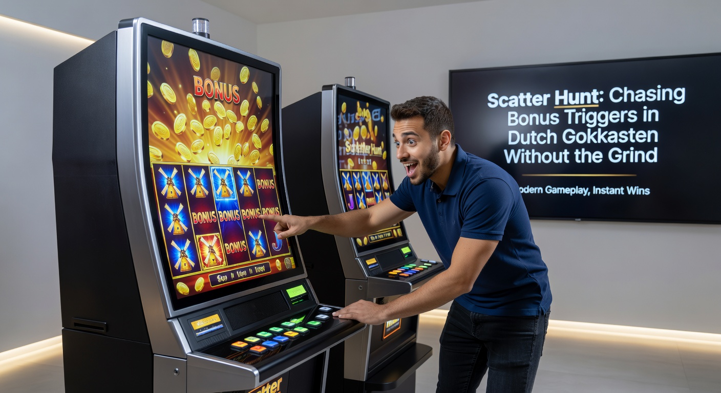 Voorbeeld van een scatter bonus ronde in actie op een populaire Nederlandse gokkast, met vallende symbolen en multipliers die exploderen