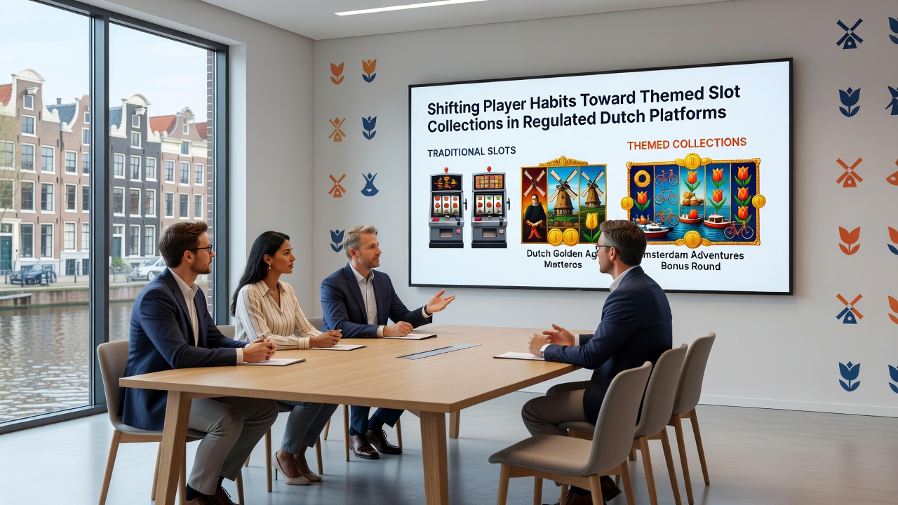Grafiek die de groei van thematische slotcollecties onder Nederlandse spelers illustreert met trends tot september 2026
