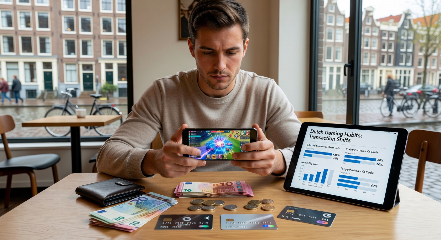 Mobiele schermen tonen diverse betalingsopties tijdens goksessies in Nederland