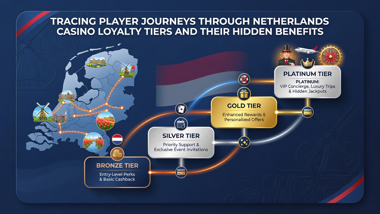Detailopname van middelste en hogere loyaliteitstiers met focus op exclusieve voordelen en spelertrajecten in Nederland